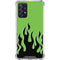 Green Flames Galaxy A72 5G Clear Case